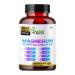 Humming Herbs Magnesium Complex Chelated Supplement 500mg 8-in-1 Blend with Magnesium Bisglycinate Citrate Zinc & L-Theanine Supports Calm & Relaxation Muscle Function - 120 Vegan Capsules