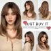 HAIRCUBE Long Ombre Brown Layered Synthetic Curly Hair Wig for Women - Middle Parting - Buy Online on GoSupps.com