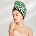 Leopard Print Hair Towel Wrap | Quick Drying Hair Drying Towel Turban for St. Patrick's Day - Buy Online on GoSupps.com