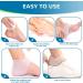 12pcs Silicone Heel Protectors - Gel Cups for Heel Pain Relief | Breathable Cushions for Plantar Fasciitis | Blister Prevention Pads for Men and Women - Universal Fit - Buy Online on GoSupps.com