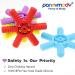 Panny & Mody Silicone Teething Ring - Sensory K Toy with 5 Textures for Kids with ADHD SPD Autism - Ideal for Biting Needs (Green) - Buy Online on GoSupps.com