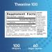 Jarrow Formulas Theanine 100 - 100 mg, 60 Veggie Caps | Calm & Focus Supplement - Buy Online on GoSupps.com