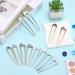 12 French Twist Hair Forks - Large U-Shaped Styling Pins for Long, Thick, Curly, and Fine Hair - Vintage Metal Hair Sticks - Buy Online on GoSupps.com