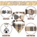 Classic Plaid Bow Tie Cat Collar with Bell - 2 Pack Adjustable Collars for Cats and Small Dogs - Beige Plaid Design - Buy Online on GoSupps.com