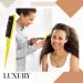 Edges Brush Set - 3 Sleek Bun Brushes for Hairdressers & Kids | Teasing & Baby Hair Brush - Yellow - Buy Online on GoSupps.com