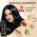 Hair Dye Shampoo 3 IN 1 | Instant Black Hair Color for Men & Women | 100% Grey Coverage | Natural Dye in Minutes (500ML - Buy Online on GoSupps.com