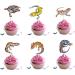 18pcs Leopard Gecko Cupcake Toppers for Boys Girls Reptile Birthday Party Decorations Lizard Party Supplies Reptile Pet Cake Decorations - Buy Online on GoSupps.com