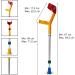 Rebotec Fun Kids Forearm Crutches for Children - Yellow  - Buy Online on GoSupps.com