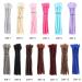 Noblife 10pcs 20cm Chocolate Backcomb Dreadlock Extensions - Synthetic One-Sided Crocheted Faux Locs for Punk Hip-Hop and Reggae Styles - Buy Online on GoSupps.com