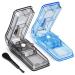OPRET tablet divider for large and small tablets 2 pieces tablet cutter Pill divider pill cutters Medicine divider tablet divider exactly in half a quarter cut blue and black blue+black