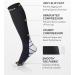 Buy Cambivo Compression Stockings for Men & Women - 2 Pairs of Support Socks for Running Sports Travel & Cycling - S-M Black & Gray - Buy Online on GoSupps.com