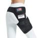 Cleviss Brace Groin Support Wrap | Hip Brace for Pulled Quadriceps Thigh Muscle | For Sciatica Nerve Pain Relief Hip Flexor Strain | Bursitis and Arthritis Compression SI Belt Sleeve For Men and Women RIGHT