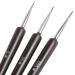 TRIXES 3 Small Nail Brushes Professional Gel & Acrylic Nail Art Tools for Home & Salon Use - Buy Online on GoSupps.com