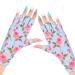 MelodySusie UV Glove for Gel Nail Lamp, Professional UPF50+ UV Protection Gloves for Manicures Elegant Queen Rose