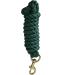 Intrepid International Heavy Duty 10ft Cotton Lead Rope with Brass Snap - Hunter Green - Buy Online on GoSupps.com