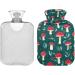 Naanle Red Mushrooms Hot Water Bottle 2L - Large Heating & Pain Relief Therapy with Cover | Ideal for Bed Hands & Feet - Buy Online on GoSupps.com