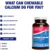 Chewable Calcium Supplement for Women - Clinical Bone Supplement with Chewable Calcium with Vitamin D Magnesium and Boron Complex for Bone Health & Strength Support - Made in The USA - 30 Servings - Buy Online on GoSupps.com