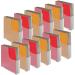 Jutom 6 Pcs Vertical Scrapbook Paper Holder Frosted Scrapbook Storage Organizer 12x12 Paper Storage Organizer Foldable Scrapbook Paper Storage for Cardstock Vinyl Paper Craft Paper File
