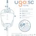 Ugo Leg Bags x10 - Urine Drainage Bag/Catheter Leg Bags with Lever Tap - Incontinence Leg Bag (5C - 350ml) - Buy Online on GoSupps.com
