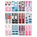 DANNEASY 20 Toe Nail Stickers Full Nail Wraps - Self Adhesive Toenail Polish Strips with File and Cuticle Stick Kit - Buy Online on GoSupps.com