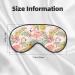 Shop Tropical Pink Flamingo Pineapple Sleep Mask | Soft Double-Sided Adjustable Eye Covers for a Restful Sleep - Buy Online on GoSupps.com