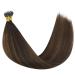 Youngsee Nanoring Extensions - Real Hair Ombre Nano Ring Extensions (35cm 50g) - Dark Brown & Medium Brown #2/2/6 - Buy Online on GoSupps.com