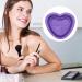 lyanny Makeup Cleaning Bowl | Heart Shape Silicone Make up Brush Cleaner | Portable Brush Cleaning Pad Foldable Makeup Cleaning Tools for Brushes Sponges Purple - Buy Online on GoSupps.com