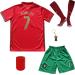 LeenBD Ronaldo #7 Home Kids Soccer Football Futbol Jersey & Shorts Set Youth Sizes Home 26 (8-9 Years)