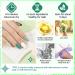 Glamonade Dark Green Misty Grey Nail Polish Set - 10-Free Non Toxic Water Based 0.24 oz 6 Colors Kit for Beginners - Buy Online on GoSupps.com