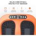ROTAI Vibration Foot Massager - Relax & Relieve Pain with Acupressure Therapy | Electric Circulation Device with Remote Control in Orange Black - Buy Online on GoSupps.com