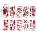TOPORTY 20 Sheets Halloween Scar Tattoos - Realistic Fake Bloody Wound Zombie Tattoo Sticker for Masquerade Prank Makeup - Buy Online on GoSupps.com