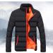 oelaio Mens Women's Heated Jacket Long Sleeve Winter Warm USB Heating Coat with Hood Windproof Down Coat for Outdoor Orange Large - Buy Online on GoSupps.com