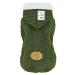 Dog sweater dogs clothes hoodie wool sweater with hat winter warm turtloos sweater fleecemantel for small dogs medium-sized dog cats XXL: (breast size: 52 cm) classic-green