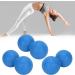 Ververt Touch Peanut Massage Ball Set - 3 Blue Fitness Yoga Balls for Muscle Relaxation & Recovery - Buy Online on GoSupps.com
