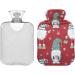 Buy Velvet Christmas Gnome Hot Water Bottle - 1L Pain Relief & Bed Warmer | Soft Cover Hot & Cold Compress - Buy Online on GoSupps.com