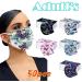 Goddess Accent 50PCS Disposable Face_Mask Floral Tie Dye Printed Protection Face Covering for Adults Women - Buy Online on GoSupps.com