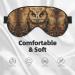 Owl Beliefs Print Unisex Sleep Mask - Double-Sided Eye Mask for Sound Sleep & Skin Care | International Shipping Available - Buy Online on GoSupps.com