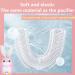 U-Shaped Children's Electric Toothbrush - Soft Pebble Brush Head Cartoon Design Toddler Friendly Includes Mousse 60ml - Pink - Buy Online on GoSupps.com