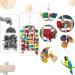 MQUPIN Large Bird Parrot Toys Colorful 22 Inch Wooden Blocks for African Greys, Amazons, Cockatoos and Macaws - Chew Toys for Large Parrots - Buy Online on GoSupps.com