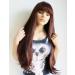 Prettyland C865 Long Brown Wig - 75cm Straight Hair with Volume & Bangs | International Shipping - Buy Online on GoSupps.com