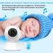 Burnnove Baby Monitor with 3.5-Inch Camera | Remote-Controlled Pan-Tilt | Night Vision 2x Zoom Eco Mode & Temperature Test - Buy Online on GoSupps.com