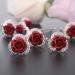 10 Crystal Rhinestone Flower Hairpins - Bridal & Wedding Hair Accessories - Buy Online on GoSupps.com