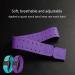 SWETOPQ Adjustable Breathable Elastic Bracelet Strap Replacement for Heart Rate Monitors - Purple Soft Belt - Buy Online on GoSupps.com
