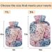 Naanle Hot Water Bottle with Lid - 1L Spring Hydrangeas for Menstrual Cramps Relief & Heat Therapy - Ideal for Hand & Foot Comfort - Buy Online on GoSupps.com