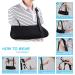 Buy Black Universal Arm Sling for Shoulder Injury | Adjustable Padded Shoulder Immobilizer for Rotator Cuff & Wrist Surgery | Unisex Design - Buy Online on GoSupps.com
