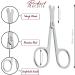 Spire 9CM Premium Baby Nail Scissors Nose Hair Scissors Safety Blades with Rounded Tip for Trimming Small Details Facial Hair Ear Hair Eyebrow - Buy Online on GoSupps.com