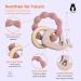Infatot Teething Toys for Baby - MultiTexture Silicone Teethers 0-6 Months - Pink/Salmon - Buy Online on GoSupps.com