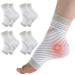 Tomiliold 4 pairs compression stockings women Men Men's orthopedic compression socks Support stockings Plantar fasciitis ankle protection socks 38-42 white