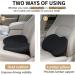 Livtribe Ergonomic Memory Foam Car Seat Cushion - Orthopedic Support for Comfort on Road Trips (Black) - Buy Online on GoSupps.com