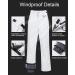 CREATMO US Women's Waterproof Insulated Snow Pants Ski Bibs - Medium White - Buy Online on GoSupps.com